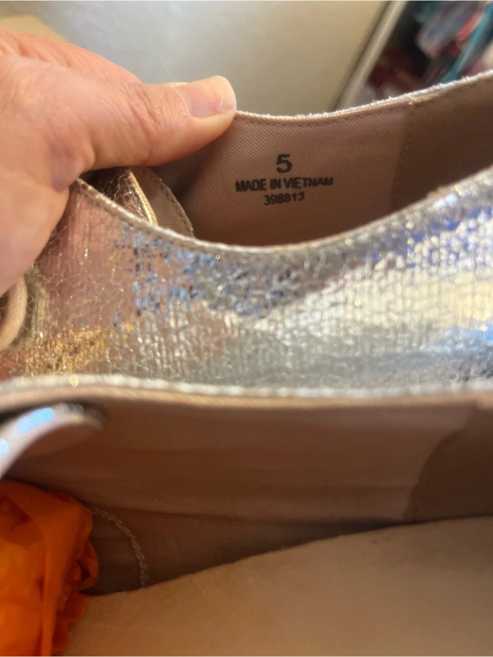 ASOS Metallic Silver Pointed-Toe Lace-Up Platforms